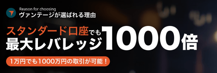 Vantageのレバレッジ