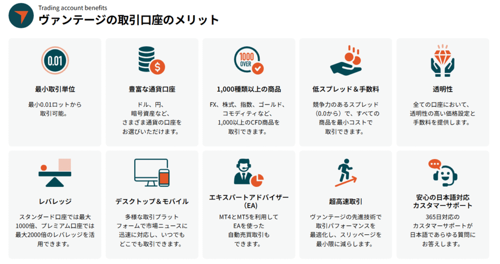 Vantageが選ばれる理由